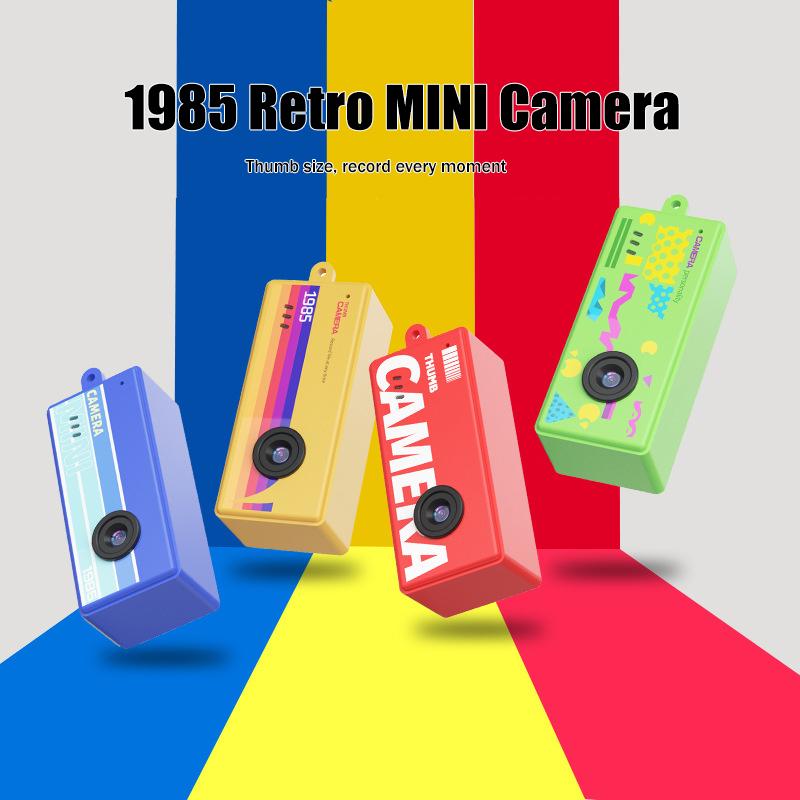 Mini CCD Retro Thumb Camera HD 1080P Portable Camera for Student Photography and Video Creation