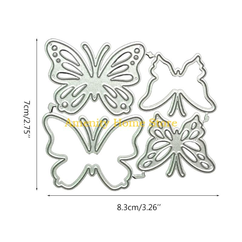 F26C Butterflies Cutting Dies Metal Stencil Template Mold Carbon Steel Mould Embossing Craft Decoration for Home School Make