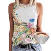 Summer Colorful Butterfly Floral 3D Print Tank Tops Women Streetwear Y2k Oversized Vest Off Shoulder Sleeveless Woman Camisole