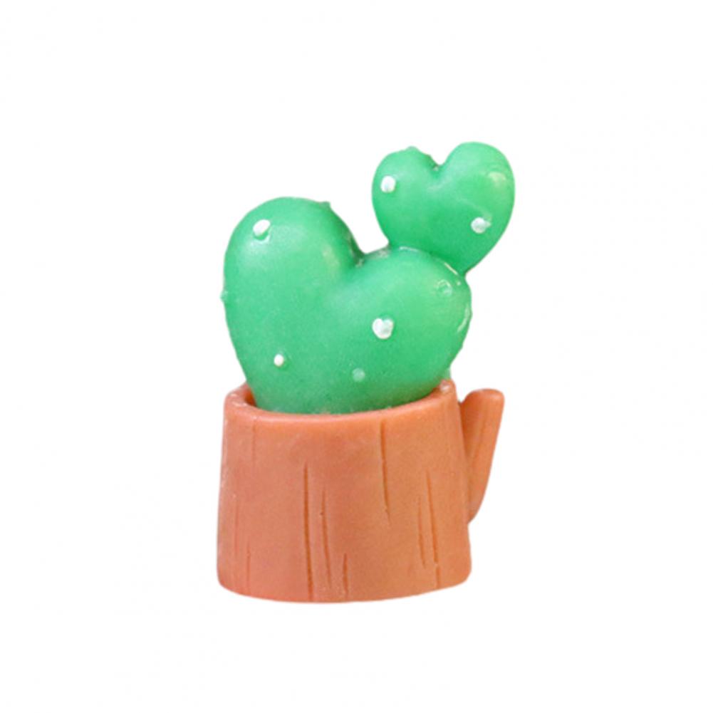 No Maintenance Plant Mini Artificial Cactus Plants Pots Miniature Potted Green Figurines Diy Fairy Garden Accessories Bonsai