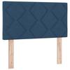 Box Spring Bed with Mattress and Headboard Blue 80 x 200 cm Fabric