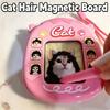 Diy Magnetic Cat Hairstyle Art Board Creative Steel Ball Drawing Toy Stress Relief Toy For Kids And Students Diy Graffiti Board