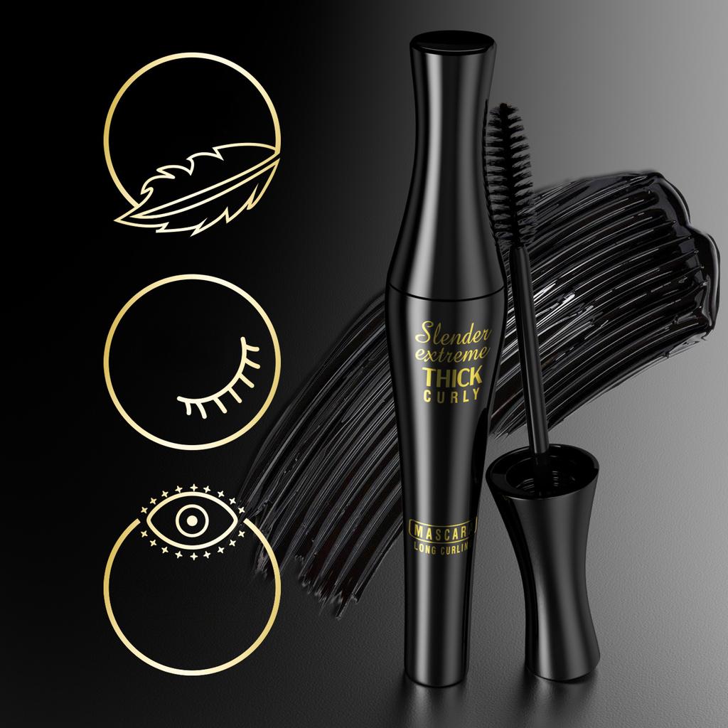 Wasserfeste Mascara, die nicht verschmiert, nicht verlängert, dicker wird und keine Locken bildet