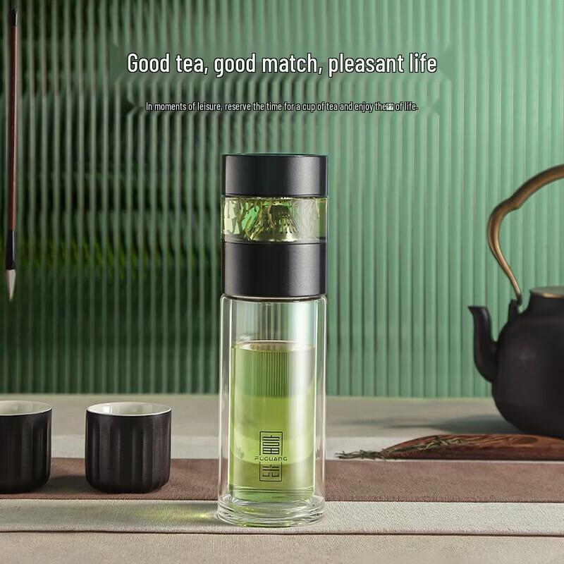 

FUGUANG Double Wall Glass Tea Infuser Bottle