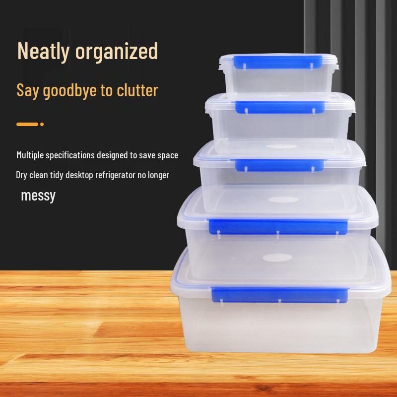 ZISIZ Transparent Rectangular Food Storage Container