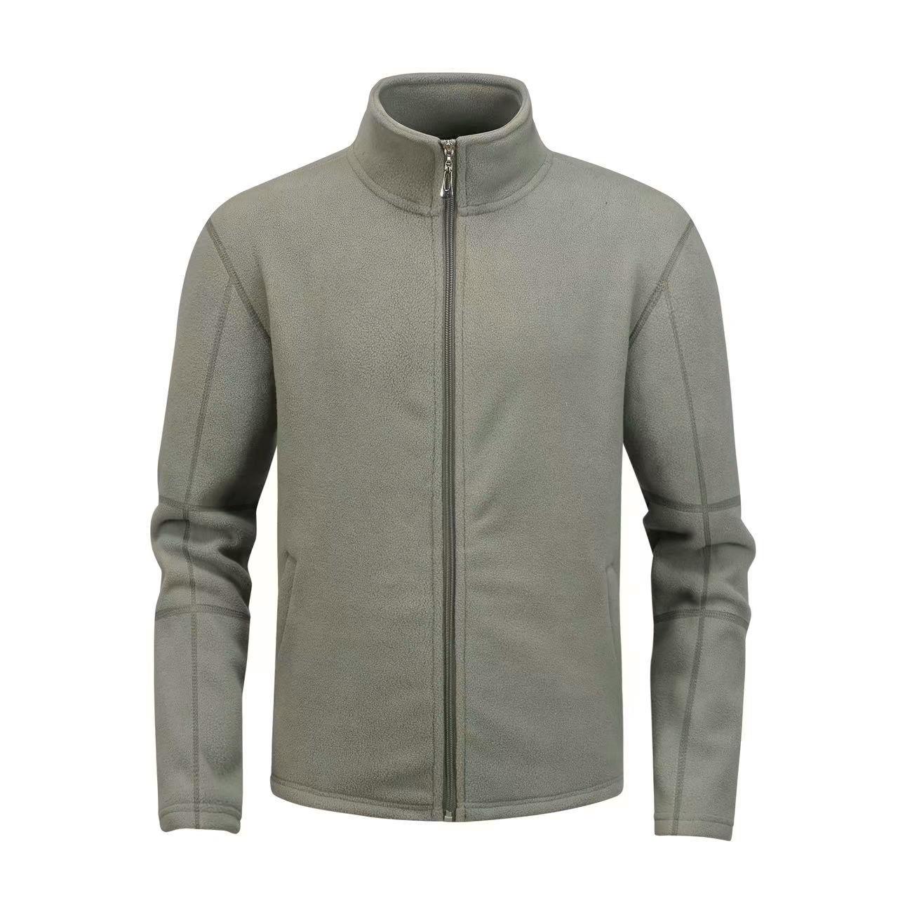 

Мужская легкая флисовая куртка на молнии со стойкой, боковыми карманами M