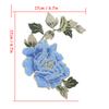 1 Pair Flower Embroidery Patches Butiful Flowers Pattern Embroidered Applique Iron On Patches for   Clothes