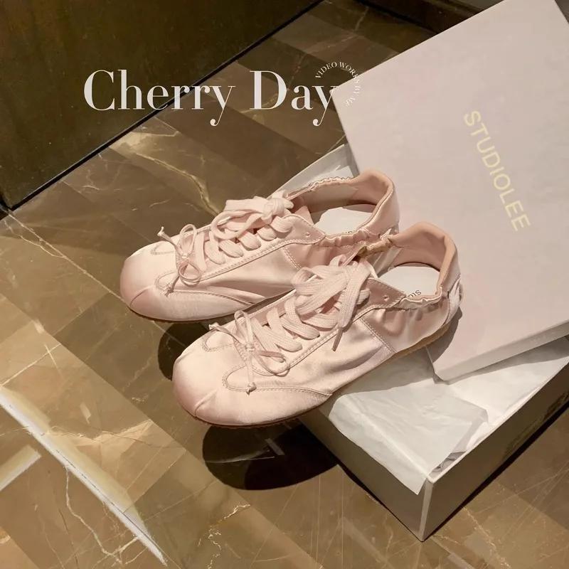 Fashion Comemore 2024 New Summer Women Ballet Style Sweet Girl Sports Board Shoes Fashion Satin Bowknot Leisure Flats women comfortable