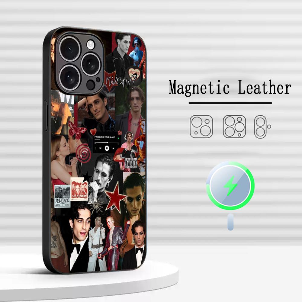 ManeS-skinS Hip Hop Design Phone Case For iPhone 17 16 15 14 13 12 Plus Pro Max High-end Luxury Magsafe Sheepskin
