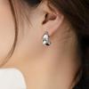 Korean Minimalist Gold-Plated Teardrop Stud Earrings - Eco-friendly Luxury Design