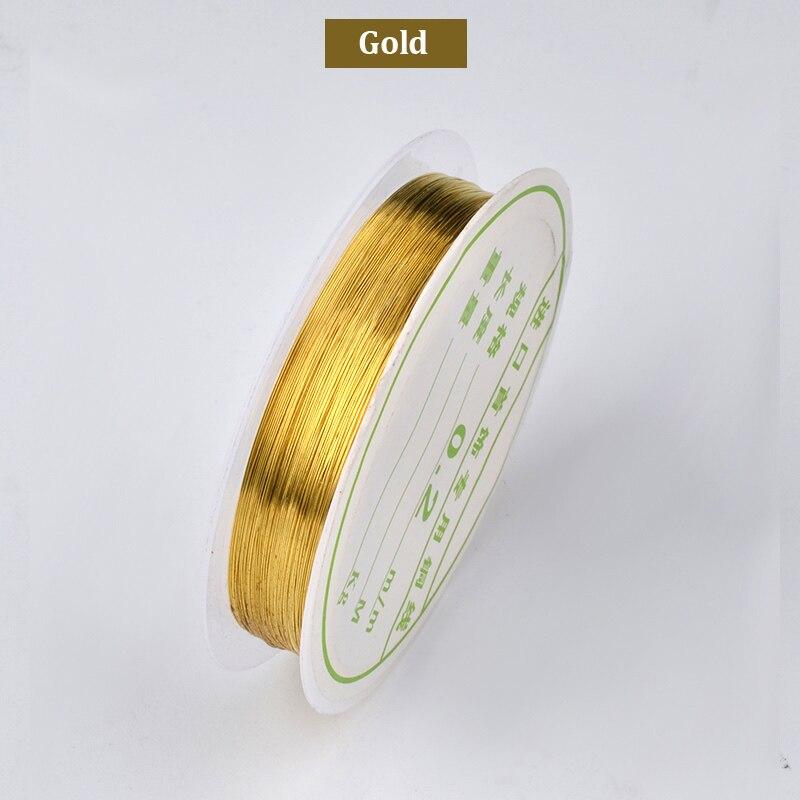 3 Rolls Nail Art Copper Wire Charm Line Nail Decoration Gold Silver Rose Gold
