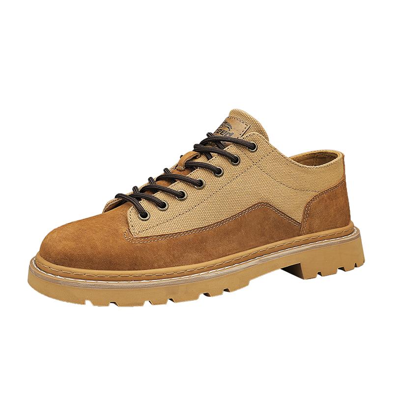 2024 Brand Thick Bottom Designer Ankle Boots Men Outdoor Comfortable Walking Boots High Top Classic  Men Casual Leather Shoes