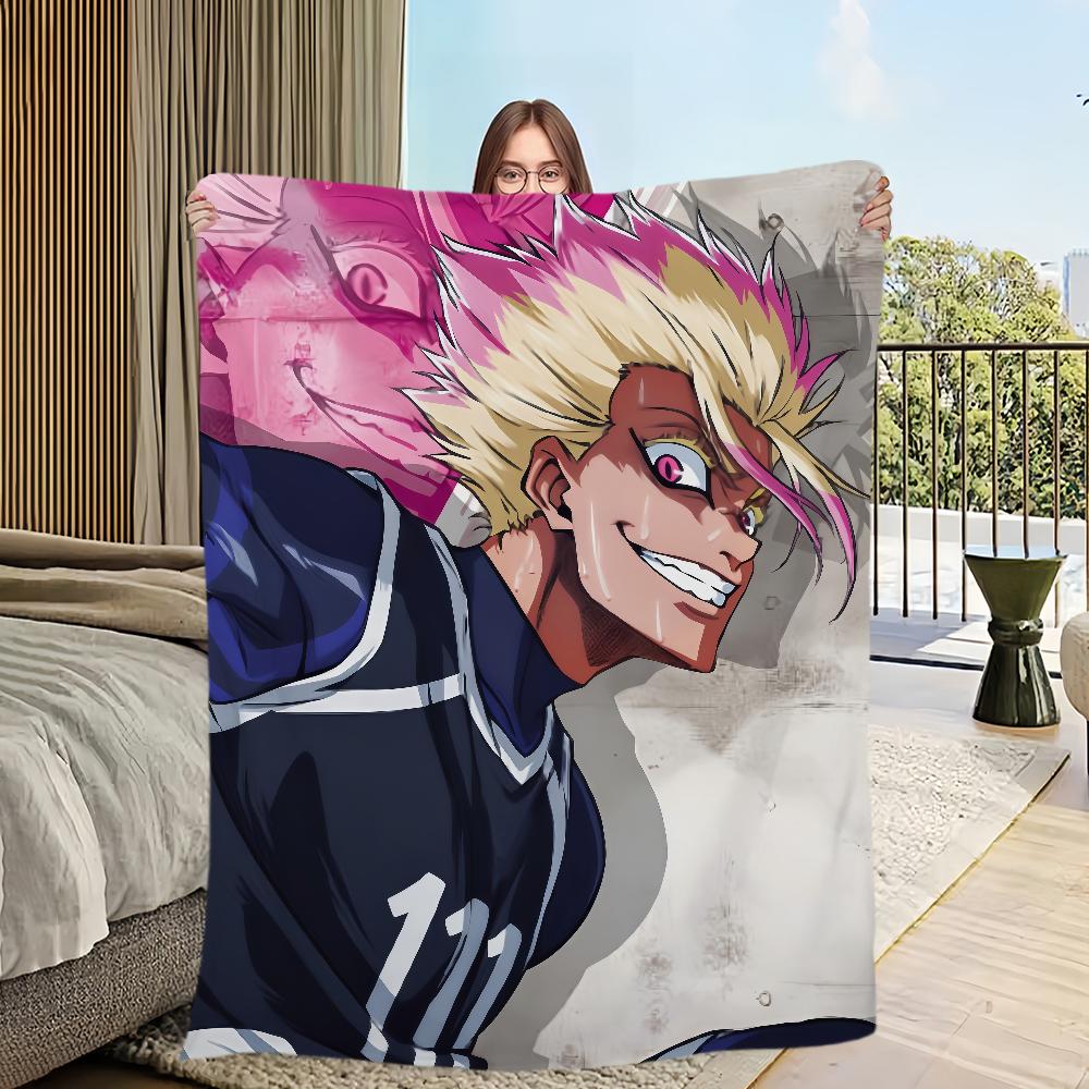 B-BLUE L-LOCK Shidou Ryuusei Blanket Soft Comfortable Nap Plush Suitable For Iiving Room Office Bedroom Birthday Home Kid Gift