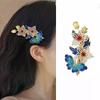 1Pcs Chinese Style Enamel Butterfly Tassel Hairpin Women's Hanfu Ancient Style Side Clip Hair Accessory