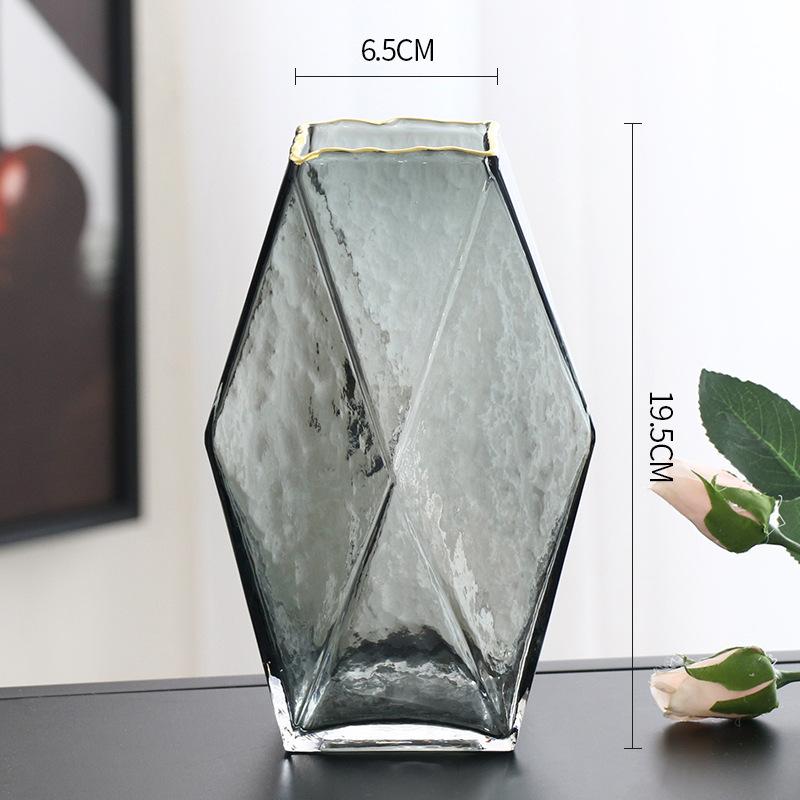 

Ваза Стеклянная ваза Украшение дома Украшения Цветочная композиция Может держать воду Ваза для цветов S