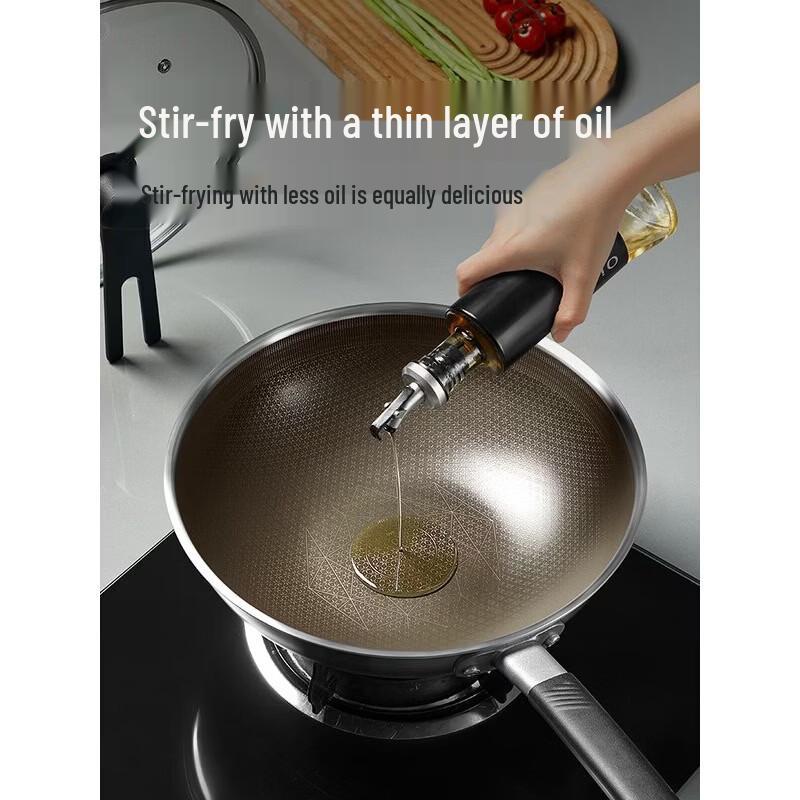 

COOKER KING 316L Stainless Steel Titanium Non-stick Wok