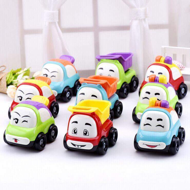 Baby Mini Toy Non-pull-back Car Construction Vehicle Toy Car Set Boys and Girls Drop-resistant Inertia Car Model