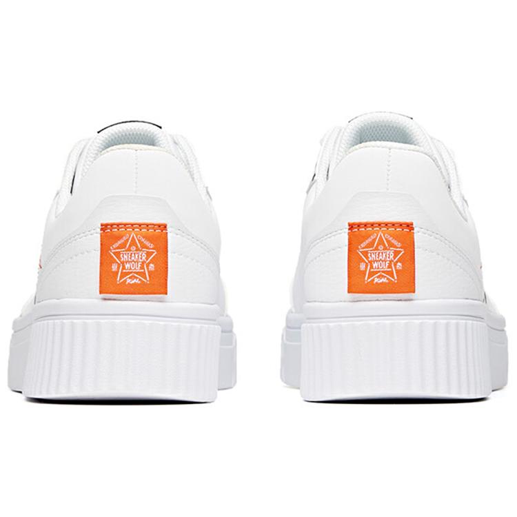 New Anta Life Collection, Graffiti Low Top Skateboard Shoes Men's Black White Orange 912038023-1