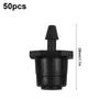 Adjustable Drip Irrigation Drippers Pack of 50 with 360 Degree Water Flow for Precision Watering In Plants and Lawns