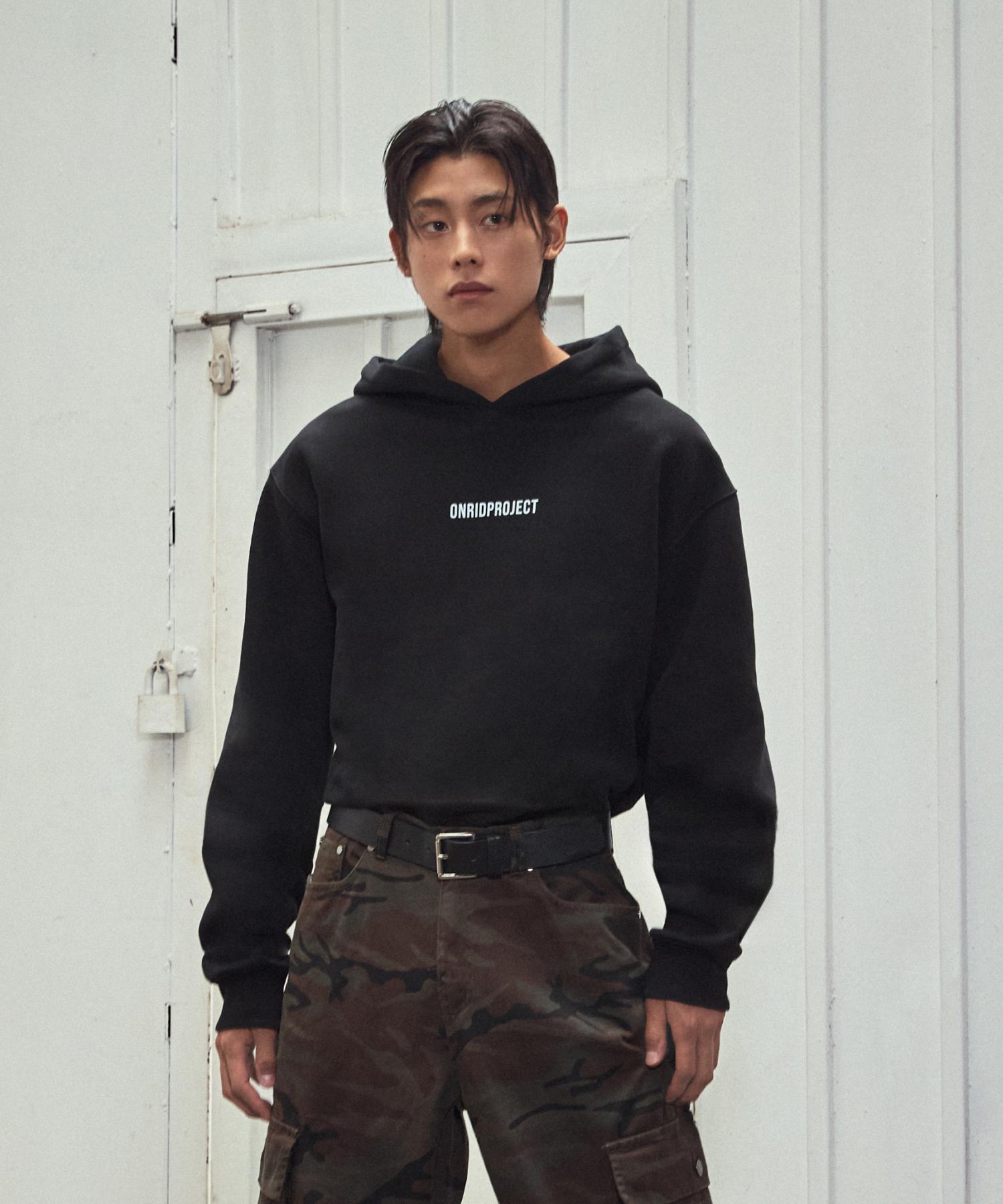 Onlyd Project Мужской укороченный худи Essentials - Черный Black
