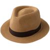 Reck Hatter PAPER BLADE HAT Camel Paper Straw Size L Men's RH-207 Fedora, Hat, Spring, Summer, Autumn, Camel,