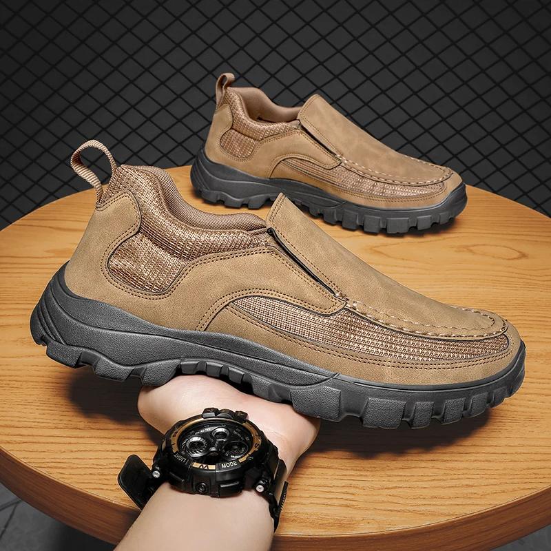 

Men s fashion leather shoes for summer, casual low-top trend shoes, men s casual shoes, loafers, casual leather shoes 39-46 46 хаки