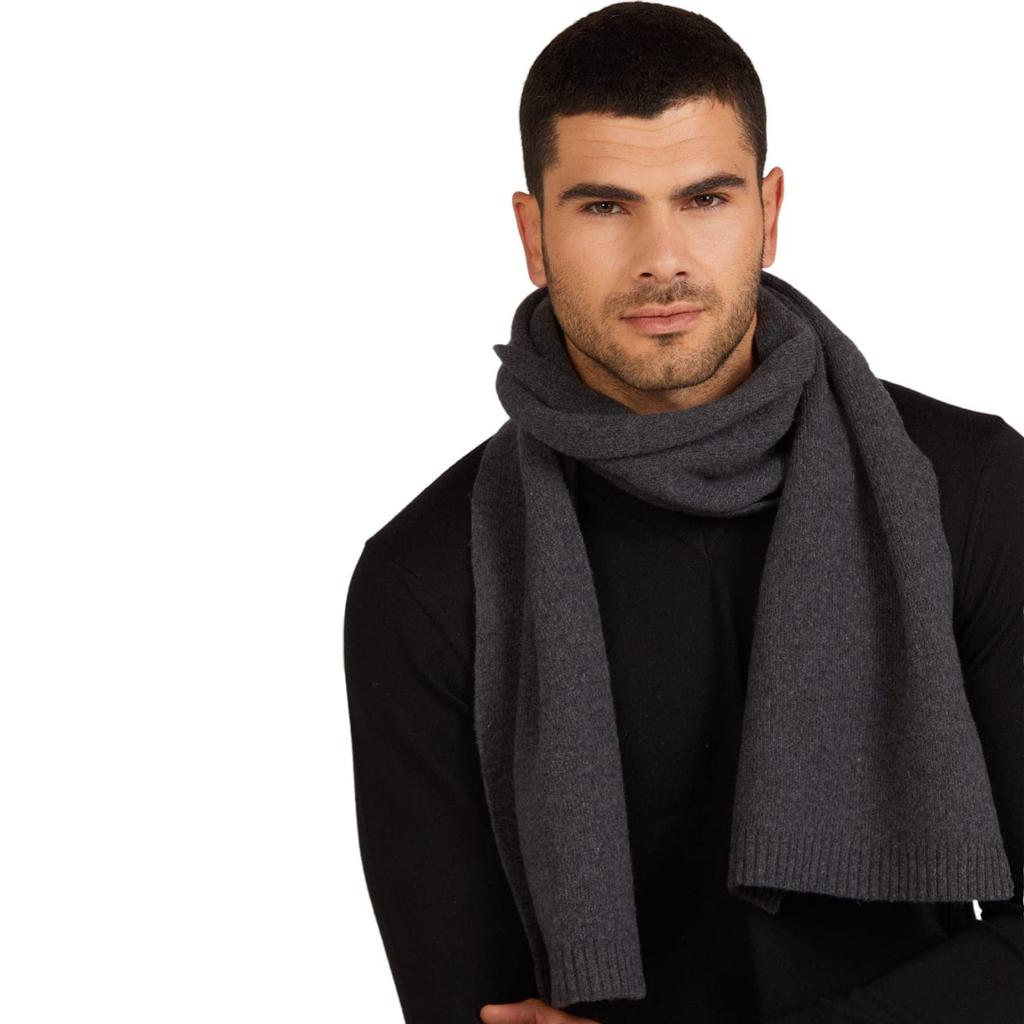Men' Scarf "Scarf*02" Graphite Color