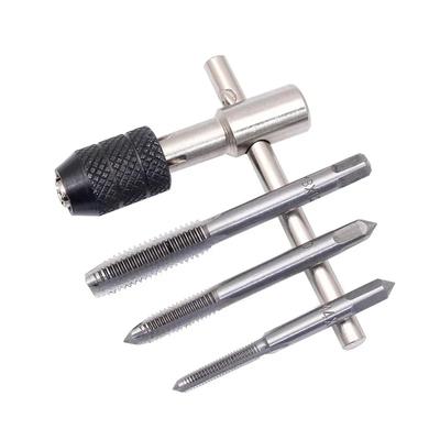 6 Teile/satz Gewindebohrer Schraubenschlüssel Gewindeschneiden Gewindeschneidwerkzeug M3-M8 Schraubendreher Gewindebohrerhalter Handwerkzeug Gewinde Metric Stecker Gewindebohrer Schraube Gewindebohrer