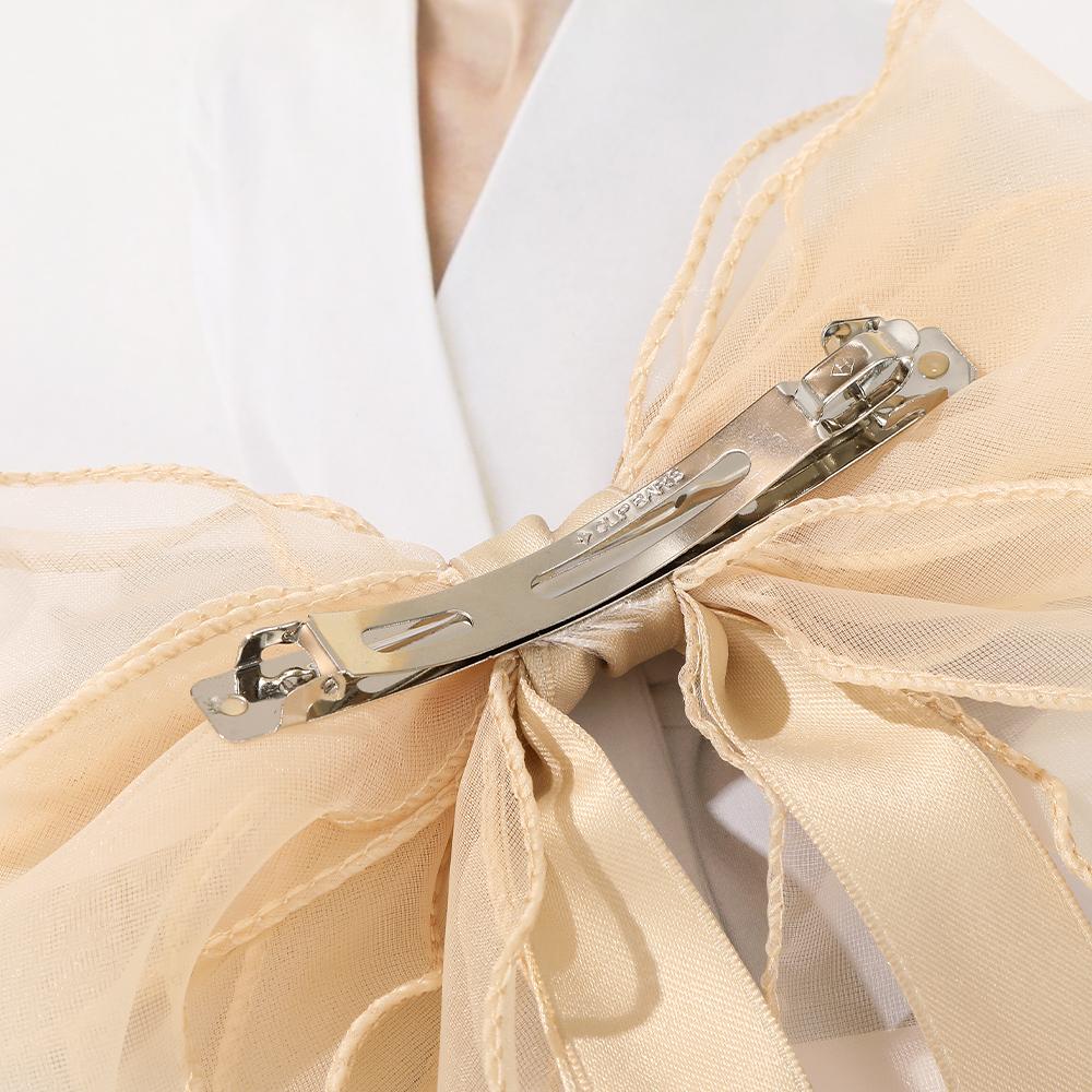 Women Bow Hair Clip Pearl Black Hairpin Girls Korean Temperament Ponytail Hair Clips Barrettes Fashion Hair Accessories Headwear