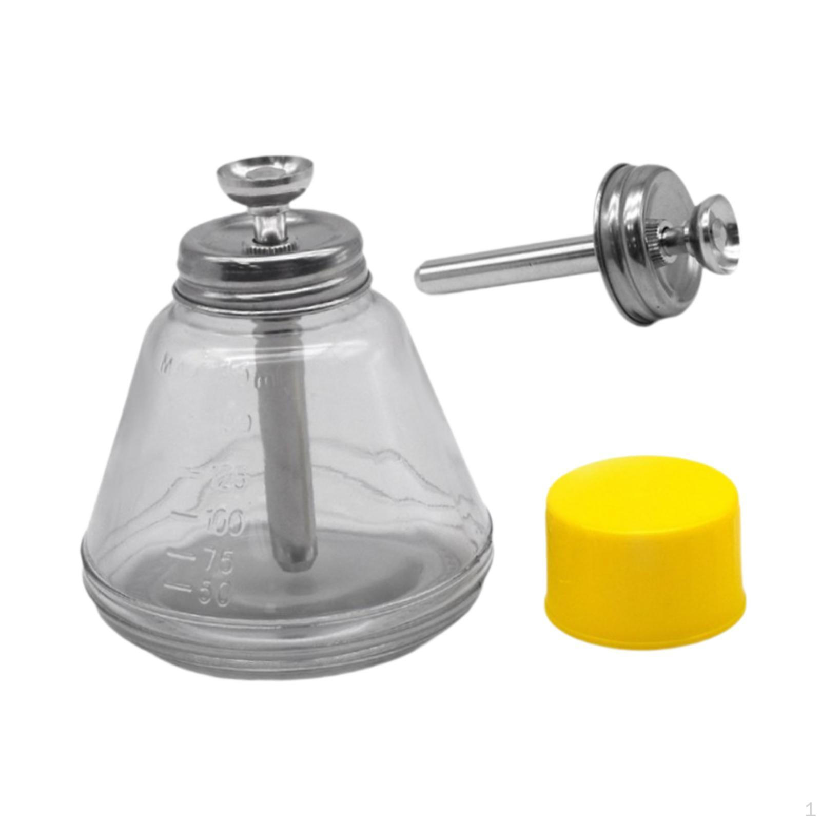 

Прозрачный диспенсер с помпой 6 унций/180 мл, многоразовый, для дома, с мерными шкалами, стеклянная бутылка с дозатором