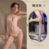 New sexy three-point erotic underwear free bikini open crotch temptation large size women's suit