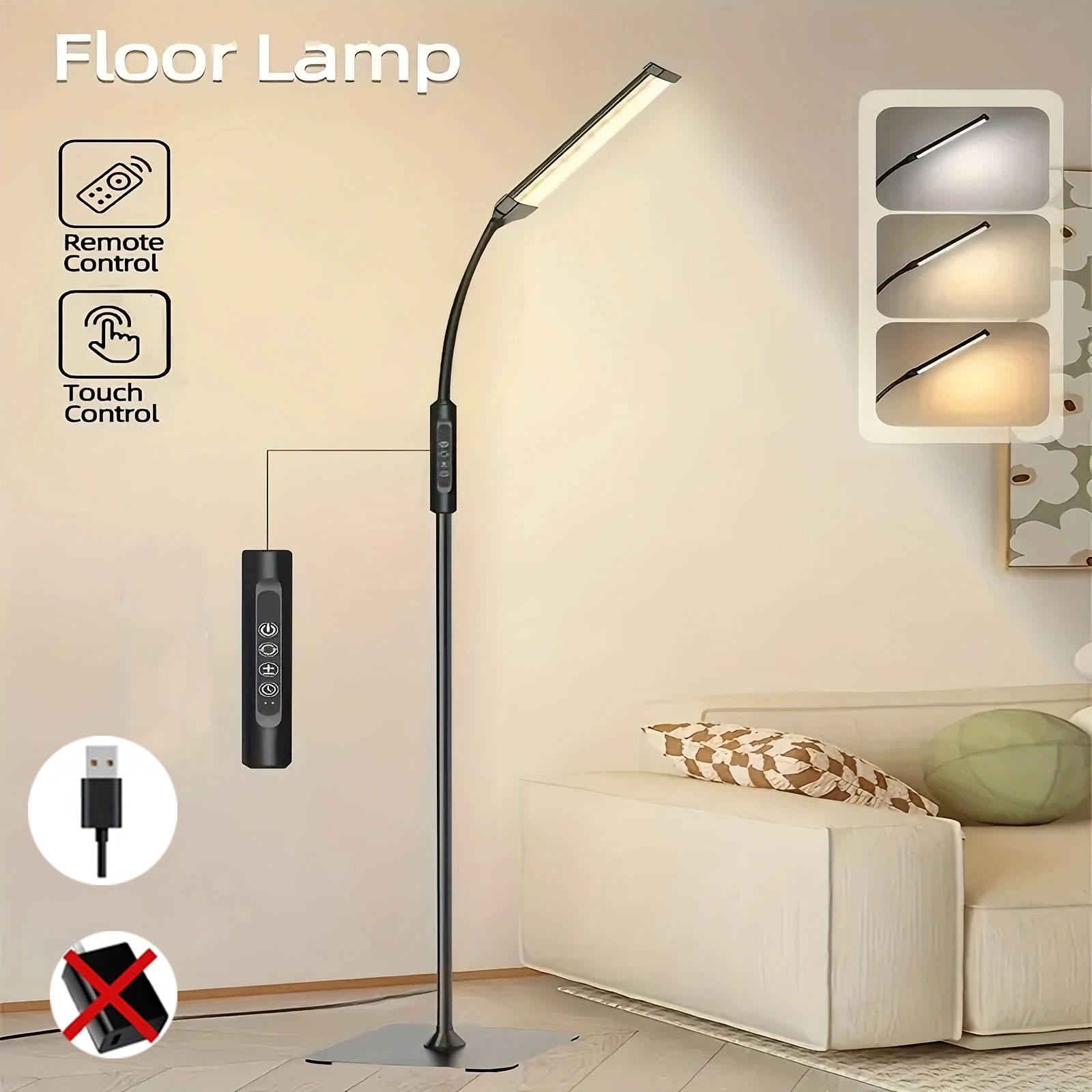 Пульт дистанционного управления с сенсорным управлением для торшера - Регулируемая яркость от 10 уровней, гибкий вращающийся напольный светильник для различных помещений