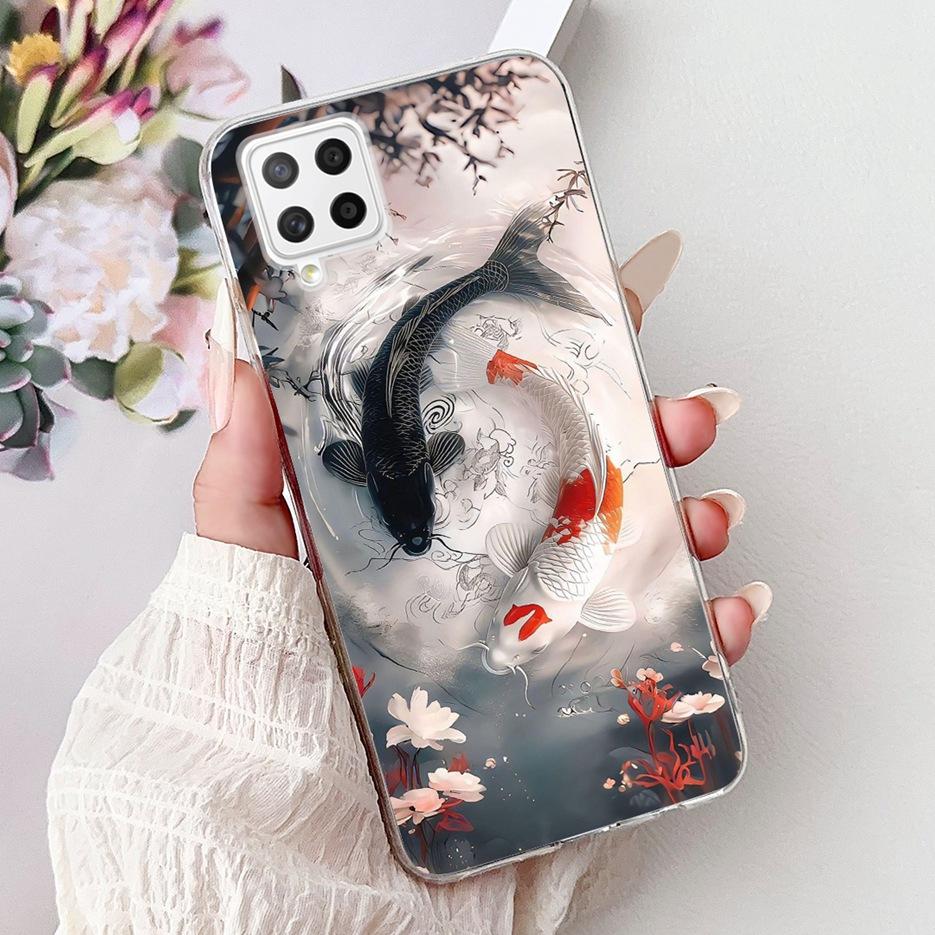For Samsung Galaxy A22 4G Case SM-A225F Cool Dragon Painted Cover Soft Slim Phone Case For Samsung A22 A 22 Galaxy A42 5G Fundas