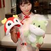 Chinese Zodiac Lion Dance Hat Horse Plush Toy With Pp Cotton Filling For Lunar New Year Gifts