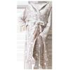 New winter thickened velvet flannel couple bathrobe extended women's nightgown loungewear