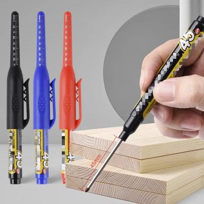 Neuer Markierstift mit 45 mm tiefem Loch, erweiterter Multifunktions-Markierstift mit langer Spitze, wasserdicht, Malstift, lange Spitze, Glasritzrades