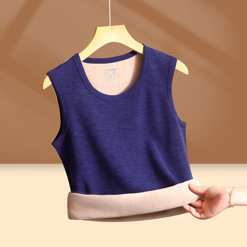 Men's Fleece-Lined Thermal Vest Thickened Winter Edition Heated Base Layer Cold-Weather Protection