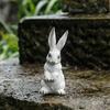 American-style resin Easter bunny realistic animal sculpture decoration, suitable for garden and lawn landscaping.