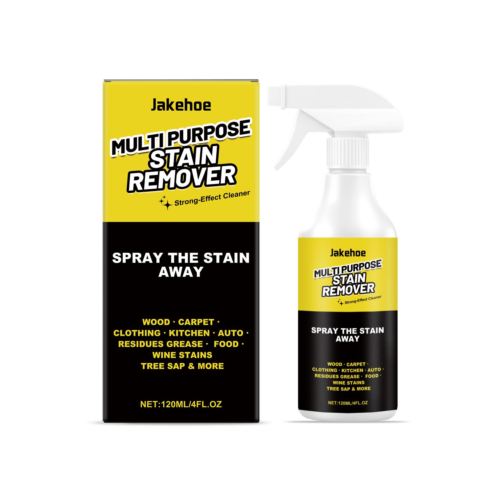 

Multi Purpose Stain Removal Spray Multi-surface Powerful Stain Remover for Carpet Clothing Grease Kitchen Auto Residues Toilet 120ml boxed