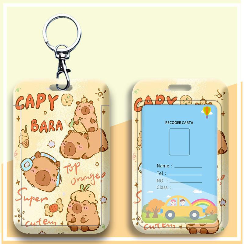 Student Cartoon Lanyard ID & Card Holder for Bus, Subway, Water, and Work Badge