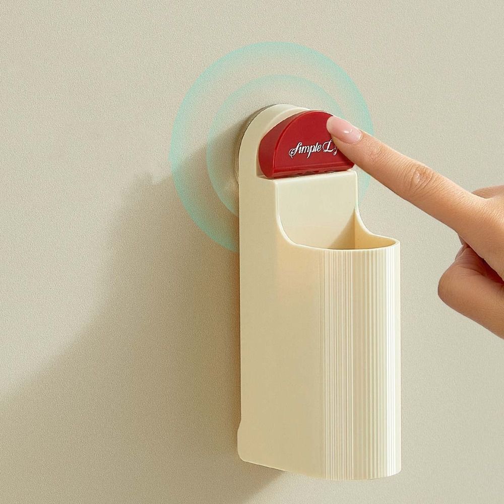 2Pcs Wall Mounted Suction Cup Electric Toothbrush Holder Plastic Toothbrush Rack Bathroom