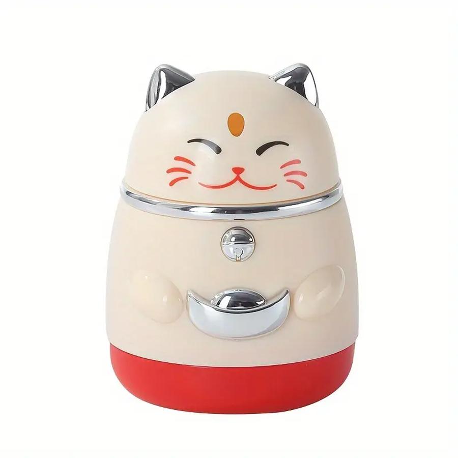 1PC Automatic Pop-Up Toothpick Holder with Cute Cat Decoration Novelty Kitchen Home Storage Box