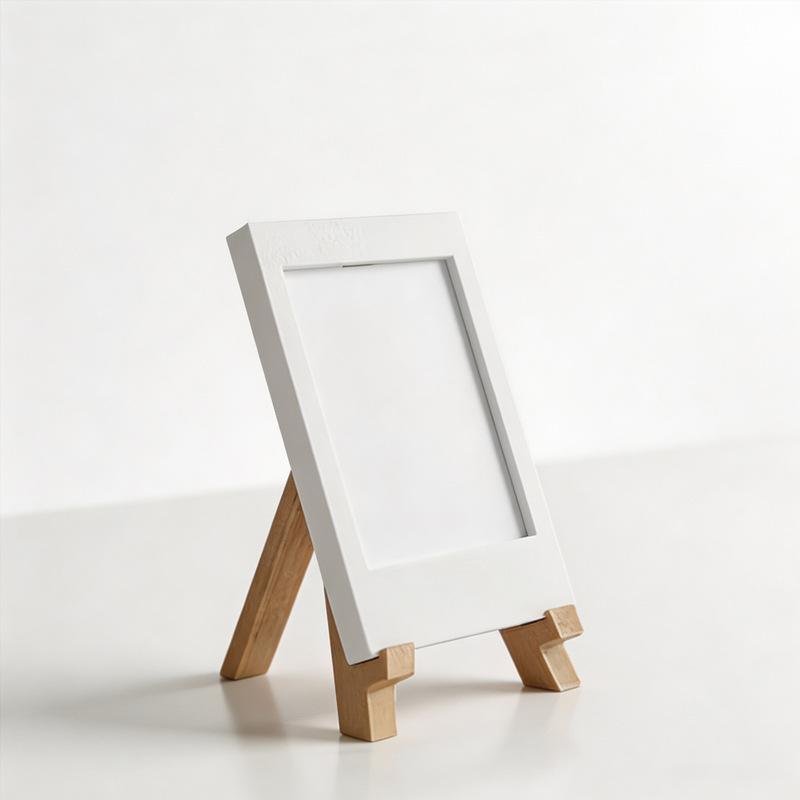Creative Plastic 3D Printed Mini Photo Frame Minimalist Decorative Photo Display Holders Postcard Display Rack Gift
