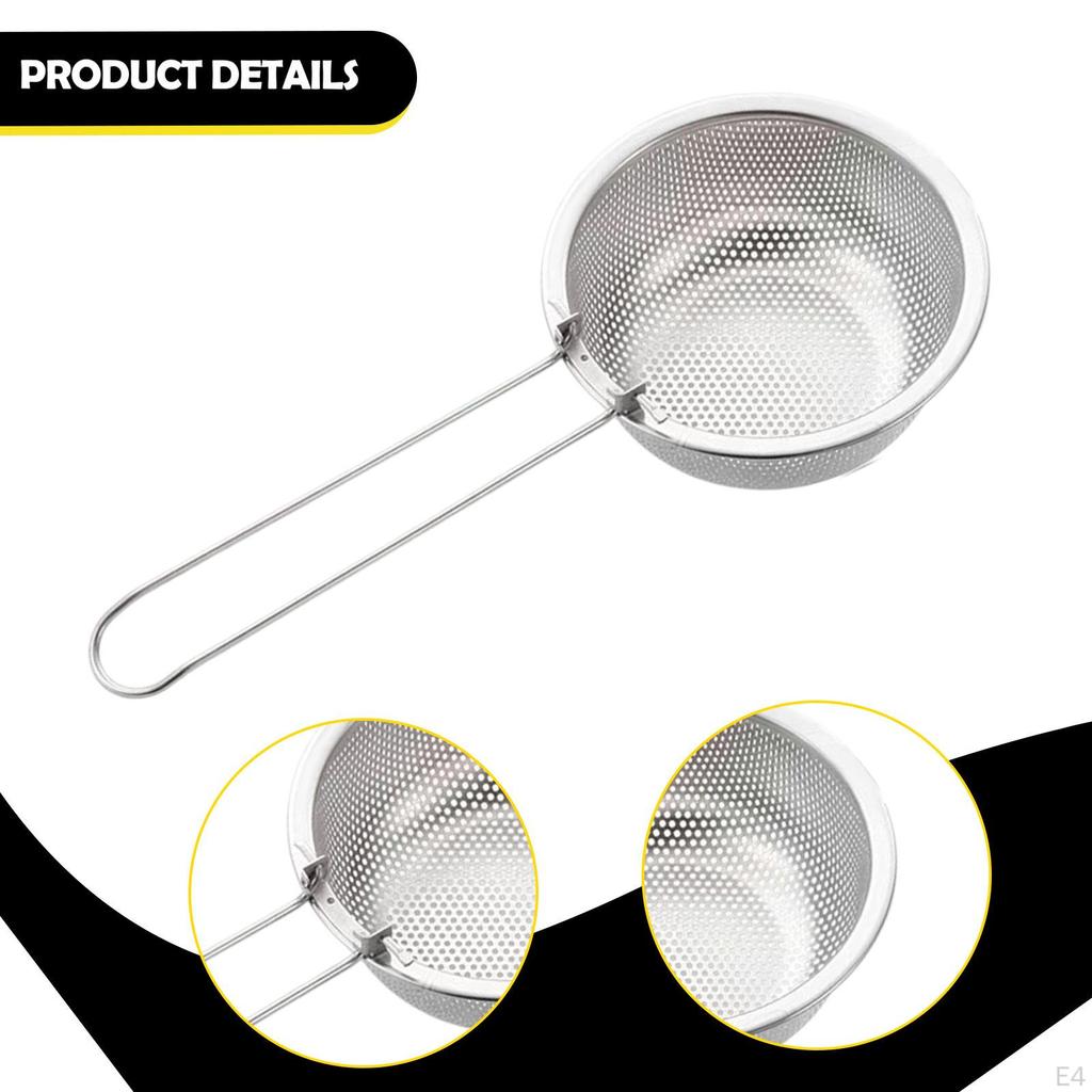 Topf Sieb Nudelsieb mit Griff Kochen Edelstahl Frittierkorb Spaghetti