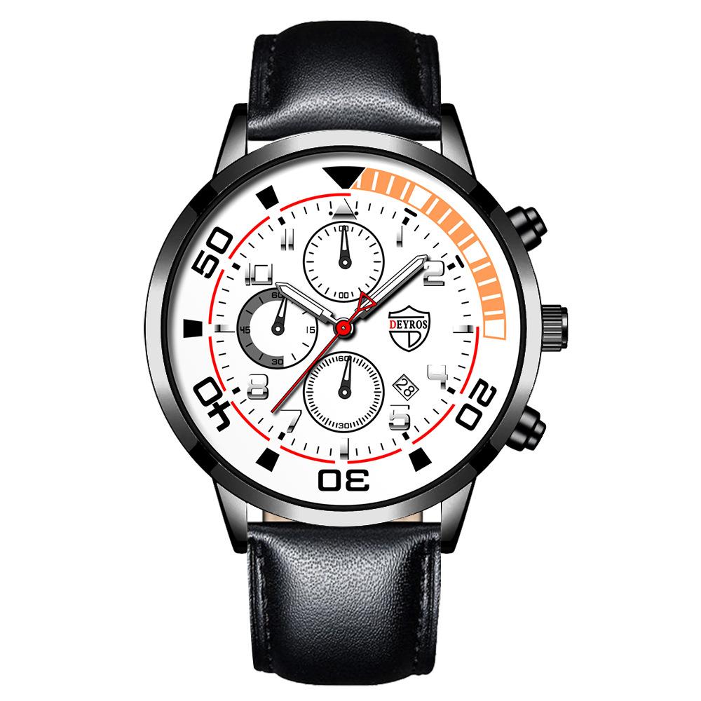 Steel Belt Watch Men'S Automatic Luminous Calendar Quartz Watch