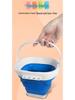 Foldable Silicone Paint Brush Washer Bucket: Portable, Multi-functional, Large Capacity for Children and Art Students.
