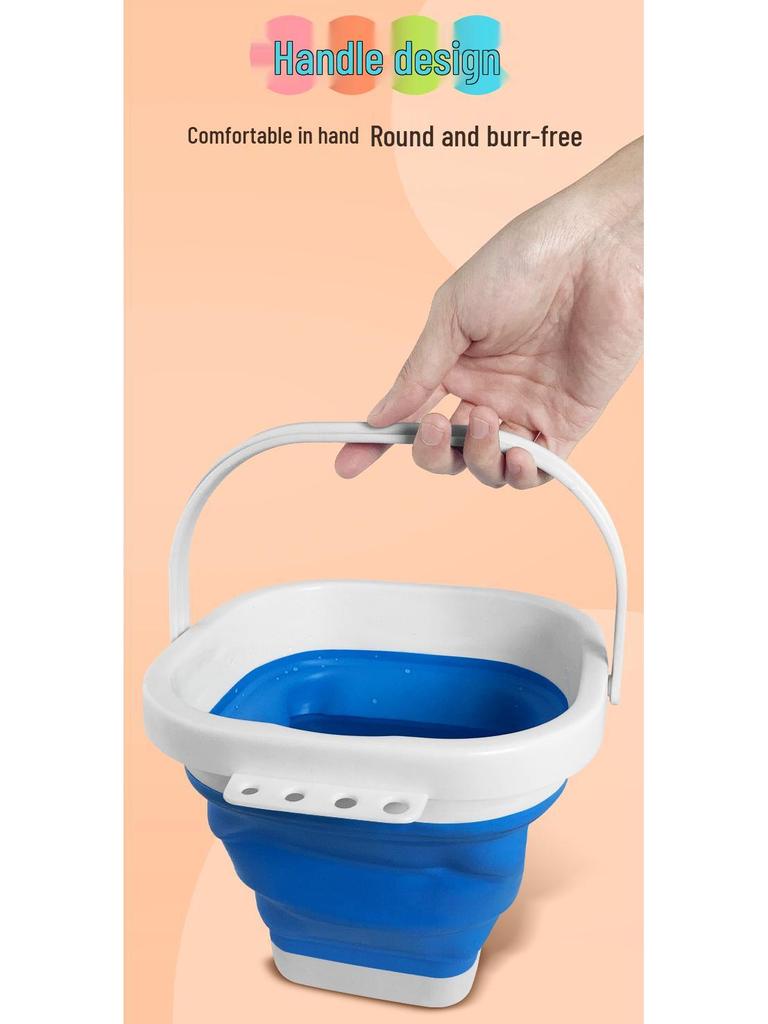 Foldable Silicone Paint Brush Washer Bucket: Portable, Multi-functional, Large Capacity for Children and Art Students.