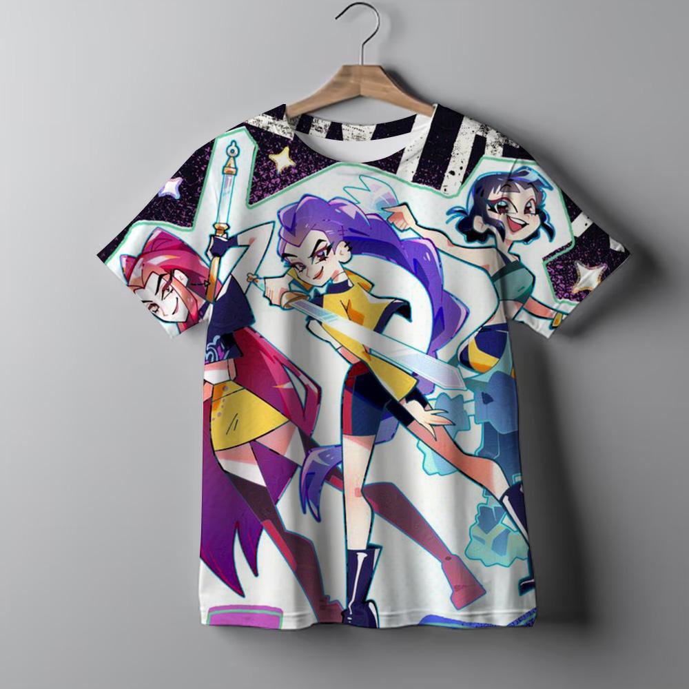 Gyermekruházat KPop Démonvadászok Rajongói Ajándékok Gyerek Póló Divatos Alkalmi Felsők 2025 Forró Film Puha Kislány Póló