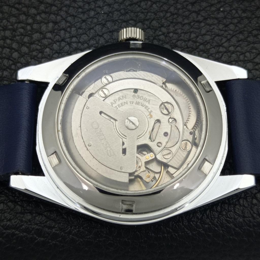 SEIKO 5 AUTOMATIC VINTAGE REFURBISHED 6309A JAPAN MENS BLUE DIAL WATCH a440710-4 Sk-a440710