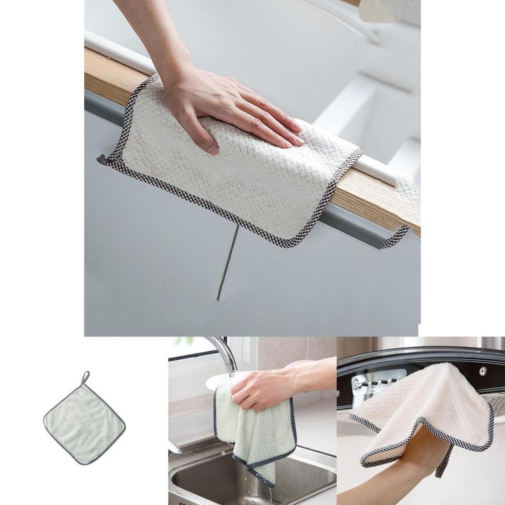 Premium Thickened Coral Fleece Kitchen Dish Cloth Extraordinary Absorbent Cleaning Towel